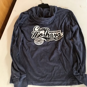 Camp Moshava hooded long sleeve shirt